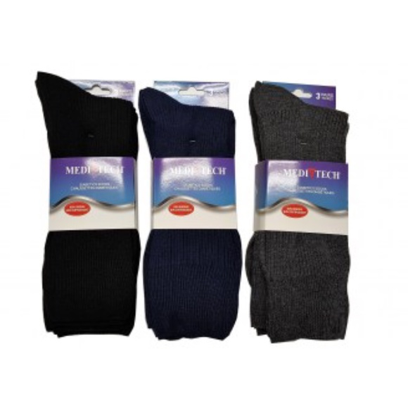 Black-Medi Tech Dress Socks - Picture 3 of 3